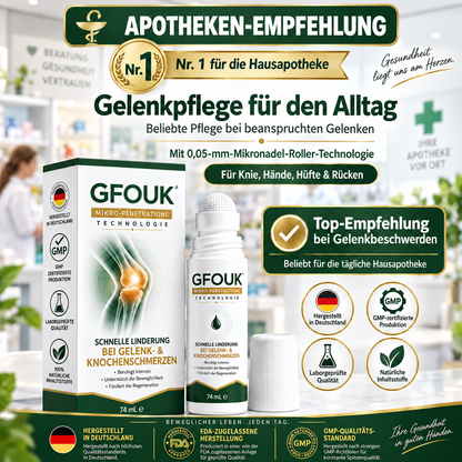 GFOUK® （0.05 mm） Mikro-Nadel-Roller zur Unterstützung der Knochen- und Gelenkregeneration