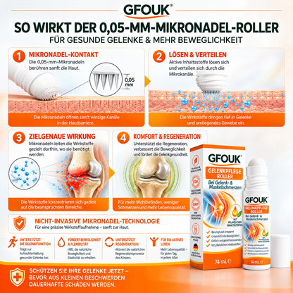 GFOUK® 0,05 MM Mikro-Nadel-Roller zur Unterstützung der Knochen- und Gelenkregeneration (0.05MM)