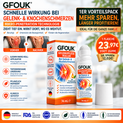 GFOUK® 0,05 MM Mikro-Nadel-Roller zur Unterstützung der Knochen- und Gelenkregeneration (0.05MM)