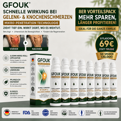 GFOUK® 0,05 mm Mikro-Nadel-Roller zur Unterstützung der Knochen- und Gelenkregeneration (0.05MM)