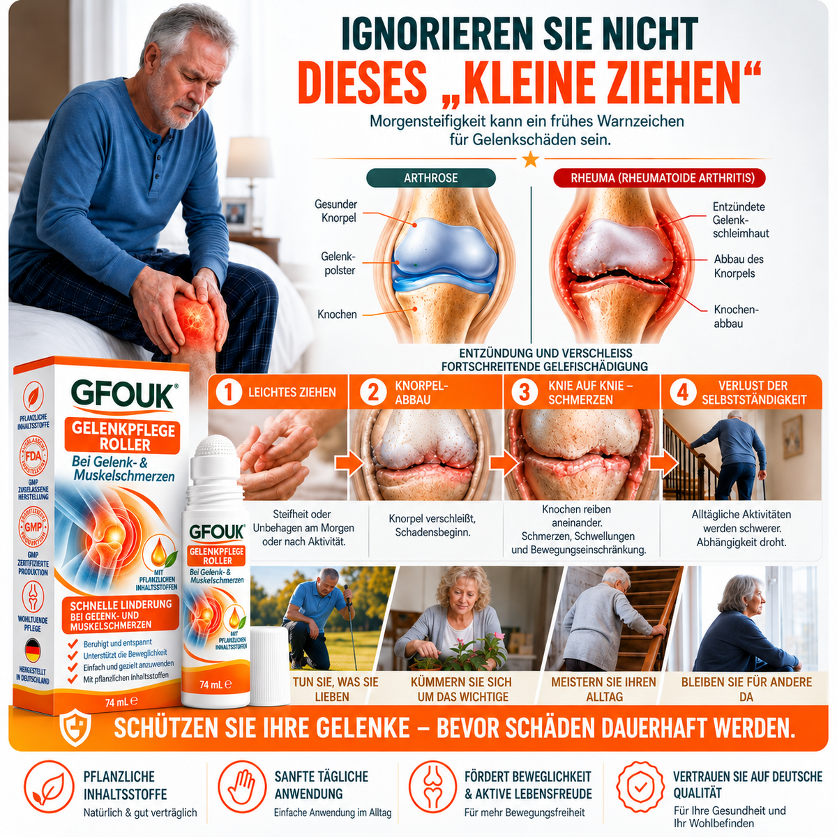 GFOUK® 0,05 MM Mikro-Nadel-Roller zur Unterstützung der Knochen- und Gelenkregeneration (0.05MM)