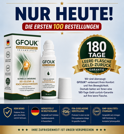 GFOUK® 0,05 mm Mikro-Nadel-Roller zur Unterstützung der Knochen- und Gelenkregeneration