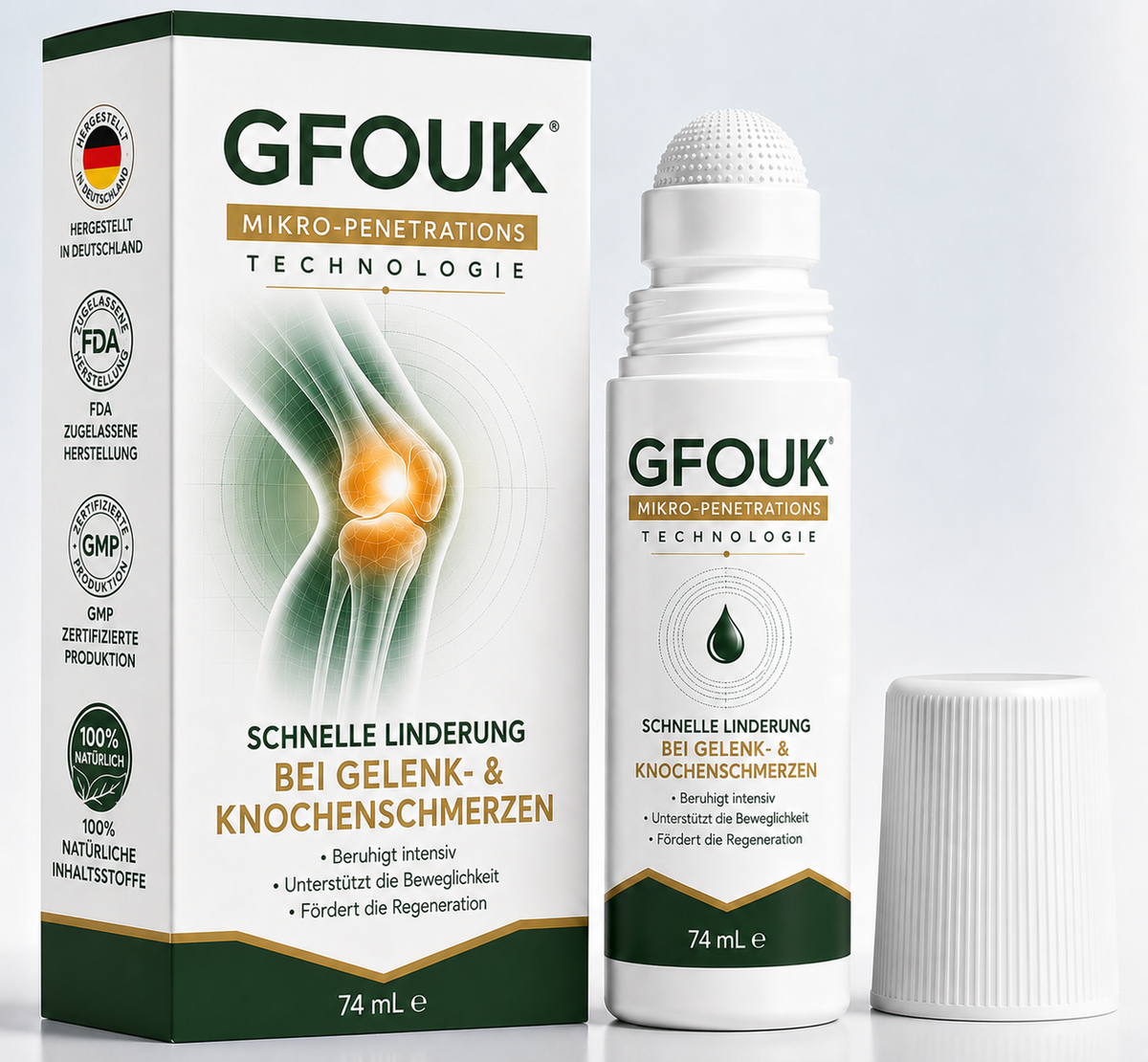 GFOUK® 0,05 mm Mikro-Nadel-Roller zur Unterstützung der Knochen- und Gelenkregeneration
